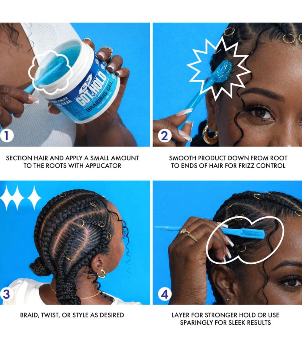 All Day Got Hold Anti-Breakage Braiding Gel, Hair Care - Cloré Beauty