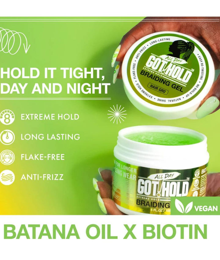 All Day Got Hold Hair Gro Braiding Gel