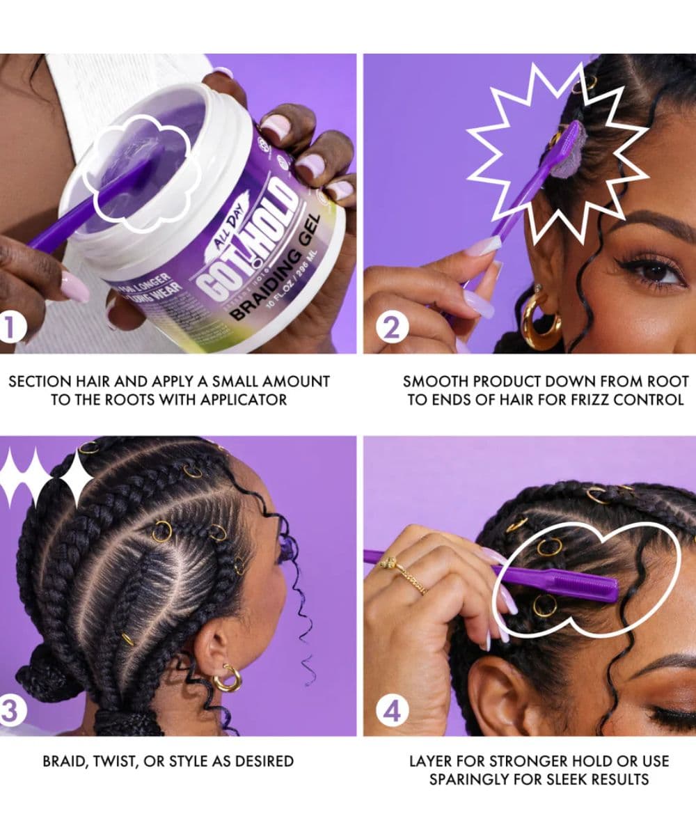 All Day Got Hold Extra Shine Braiding Gel, Hair Care - Cloré Beauty