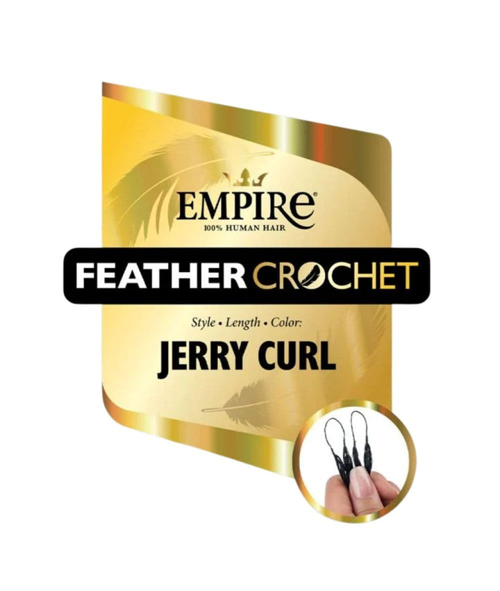 Sensationnel Empire Human Feather Crochet Jerry Curl 18"