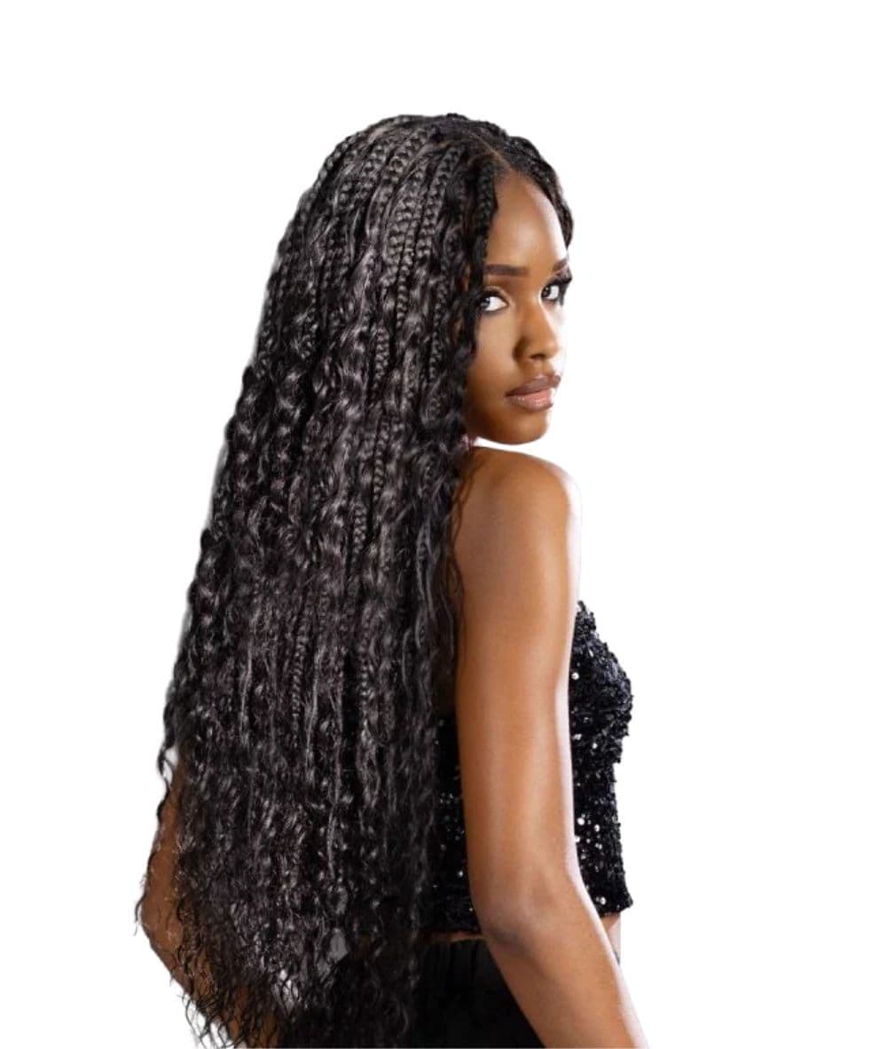 Sensationnel Empire Human Feather Crochet Deep 18"