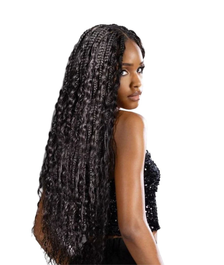 Sensationnel Empire Human Feather Crochet Bohemian 18"