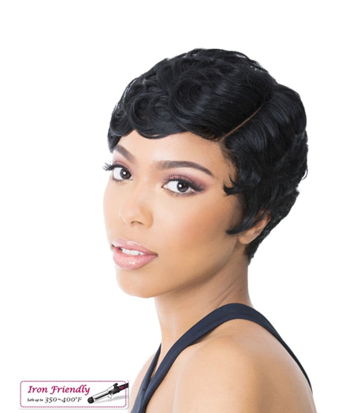 Nutique It's A Wig Iron Friendly Premium Synthetic Full Wig Pin Curl 202