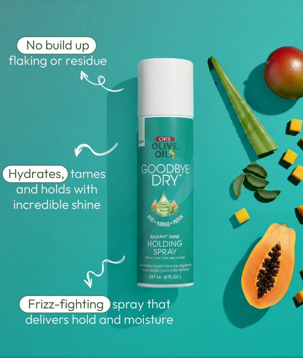 ORS Olive Oil Goodbye Dry Radiant Shine Holding Spray 8oz