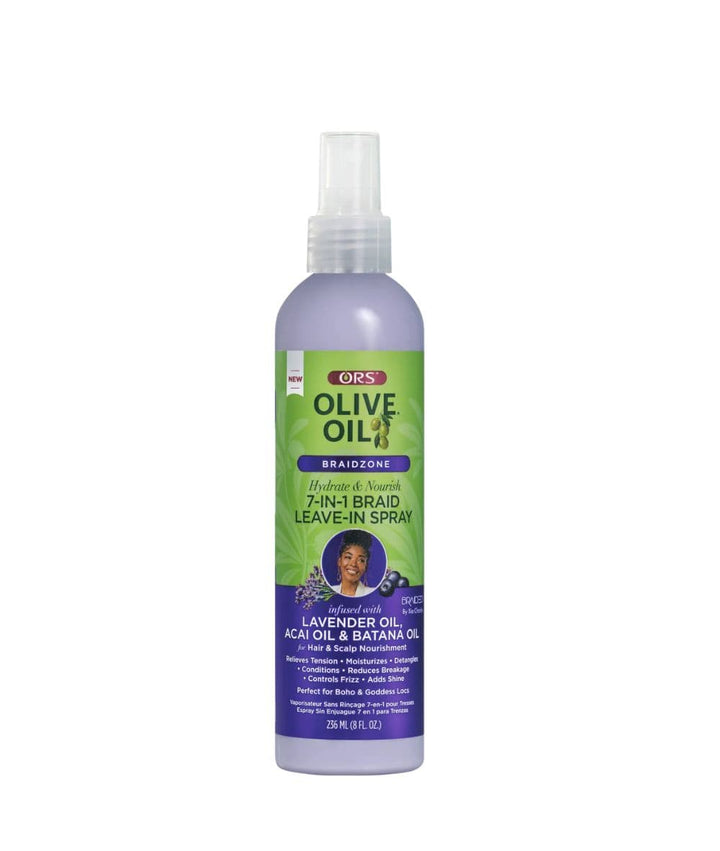 ORS Olive Oil Braidzone 7 In1 Braid Leave-In Spray 8oz, Hair Care - Cloré Beauty