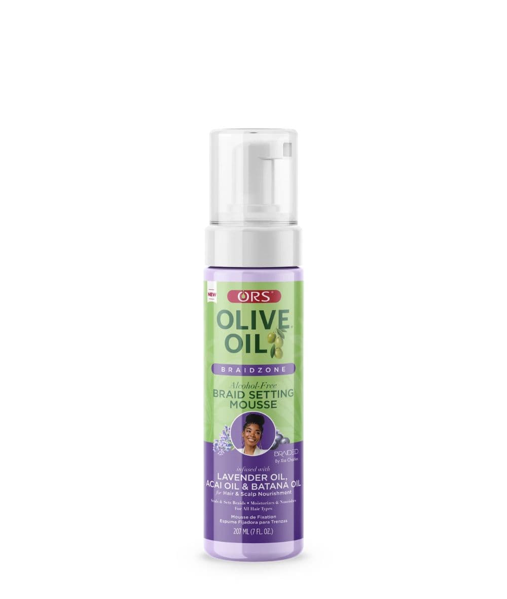 ORS Olive Oil Braidzone Braid Setting Mousse 7oz, Hair Care - Cloré Beauty