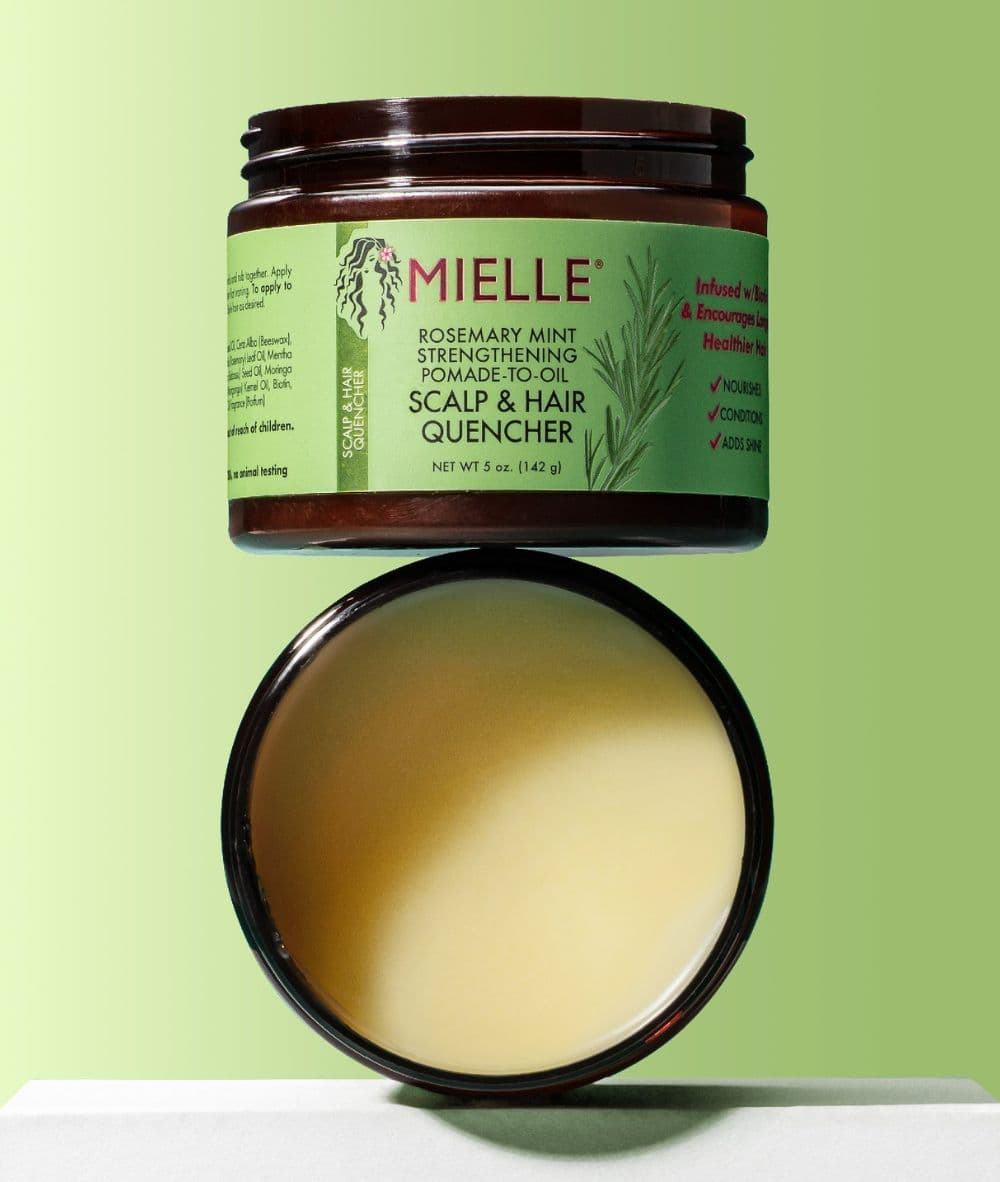 Mielle Rosemary Mint Strengthening Pomade-To-Oil Scalp & Hair Quencher 5oz