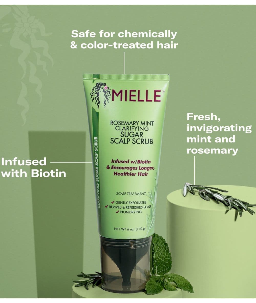 Mielle Rosemary Mint Strengthening Sugar Scalp Scrub 6oz