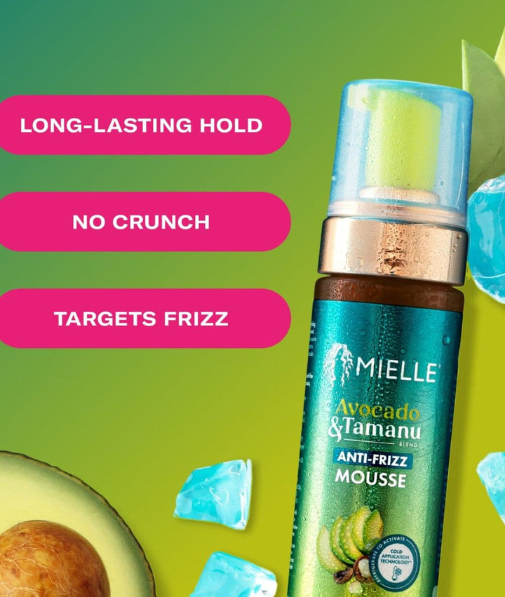 Mielle Avocado & Tamanu Anti-Frizz Mousse 7.5oz