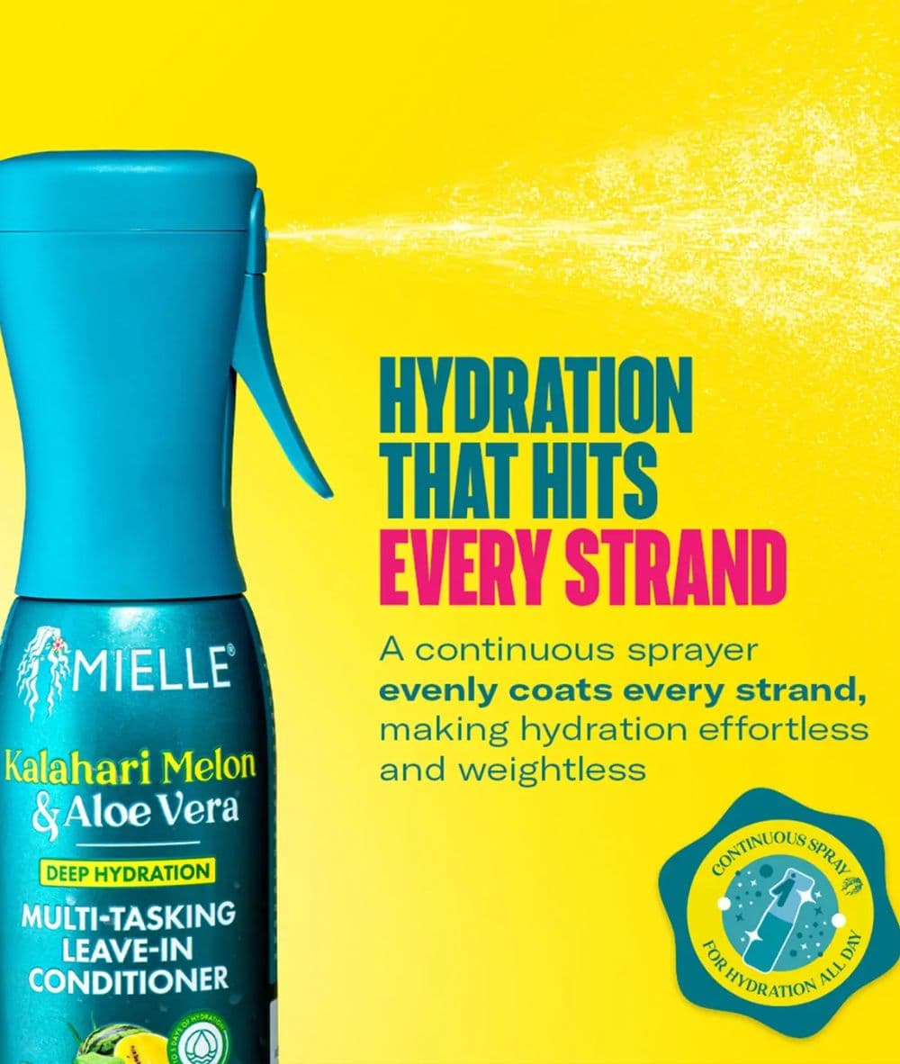 Mielle Kalahari Melon &amp; Aloe Vera Deep Hydration Multi Tasking Leave-In Conditioner 6.7oz