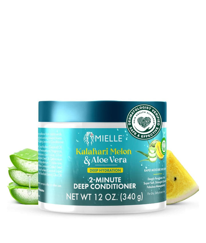 Mielle Kalahari Melon & Aloe Vera Deep Hydration 2 Minute Deep Conditioner 12oz