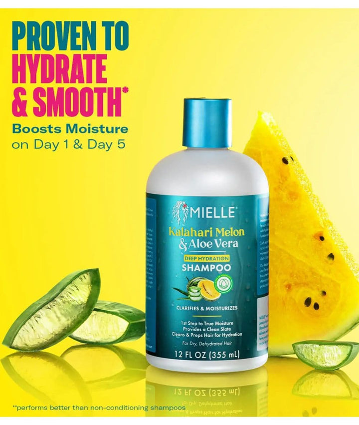 Mielle Kalahari Melon &amp; Aloe Deep Hydration Shampoo 12oz