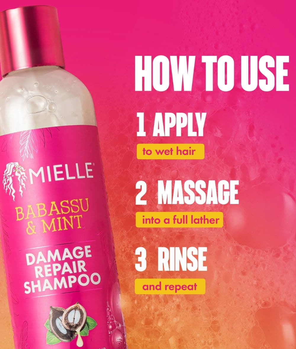 Mielle Babassu &amp; Mint Damage Repair Shampoo 8oz