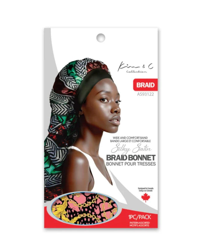 KIM &amp; C Silky Satin Braid Bonnet 