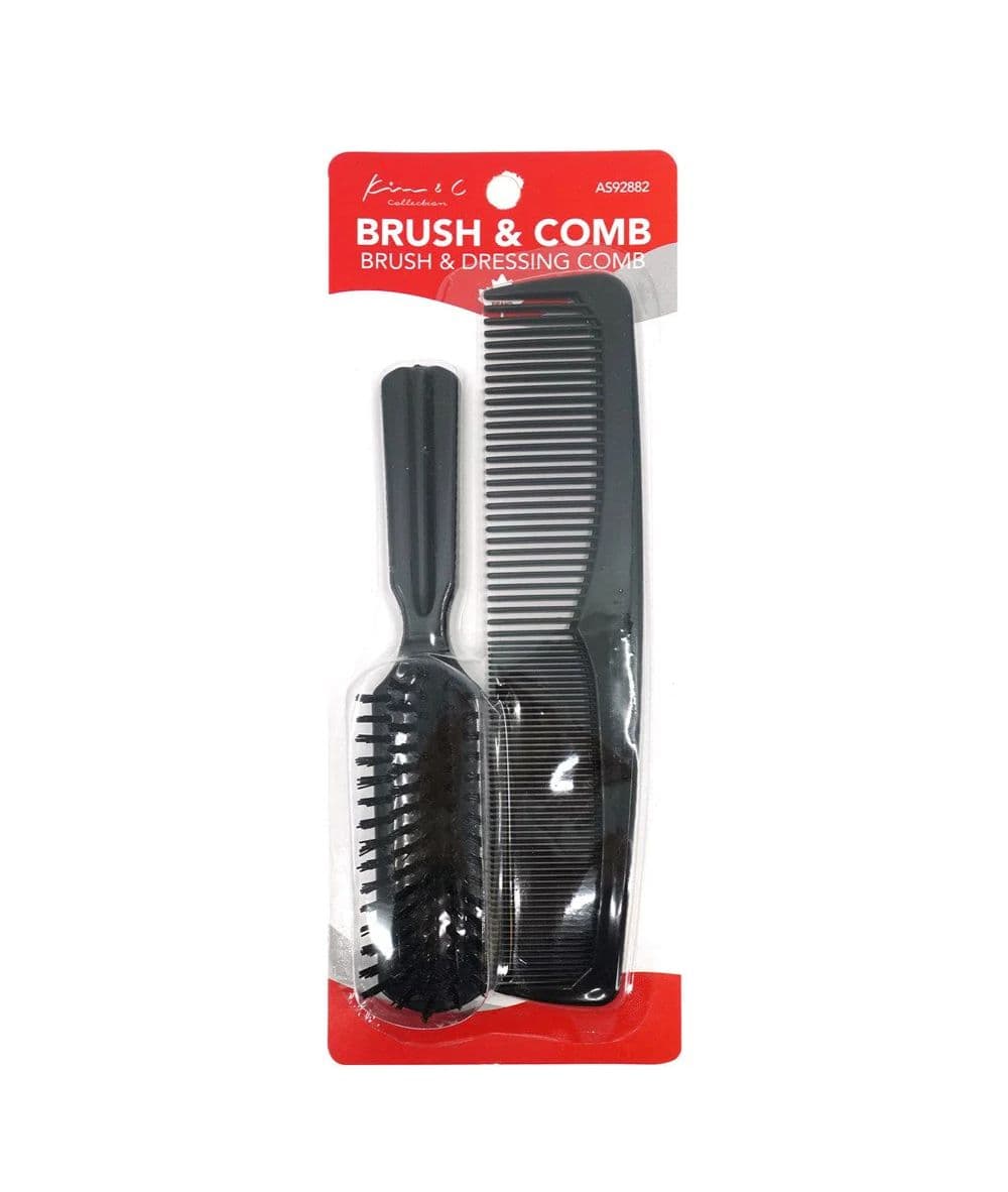 KIM & C 9" Comb & 8" Brush Combo, Hair Tools - Cloré Beauty