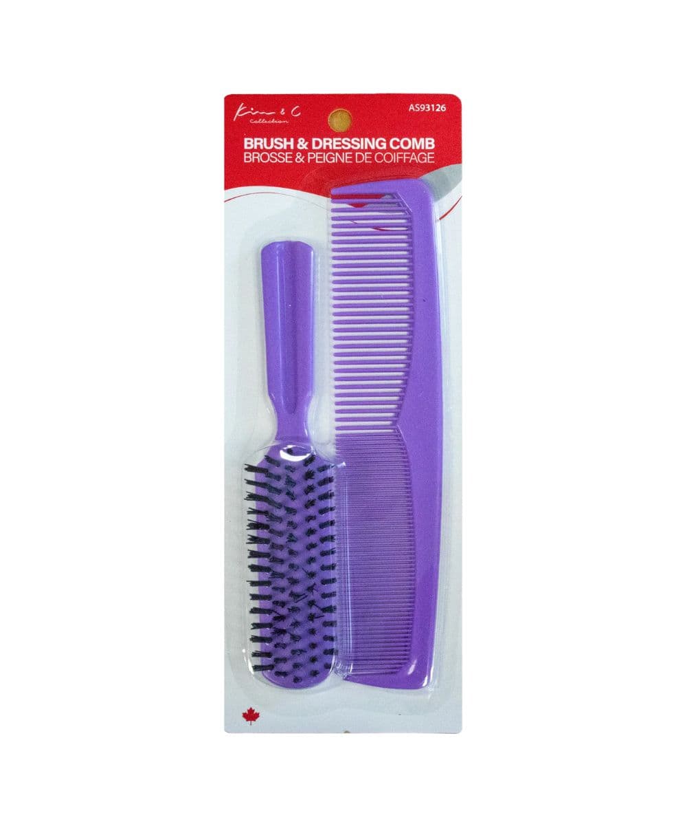 KIM & C 9" Comb & 8" Brush Combo, Hair Tools - Cloré Beauty