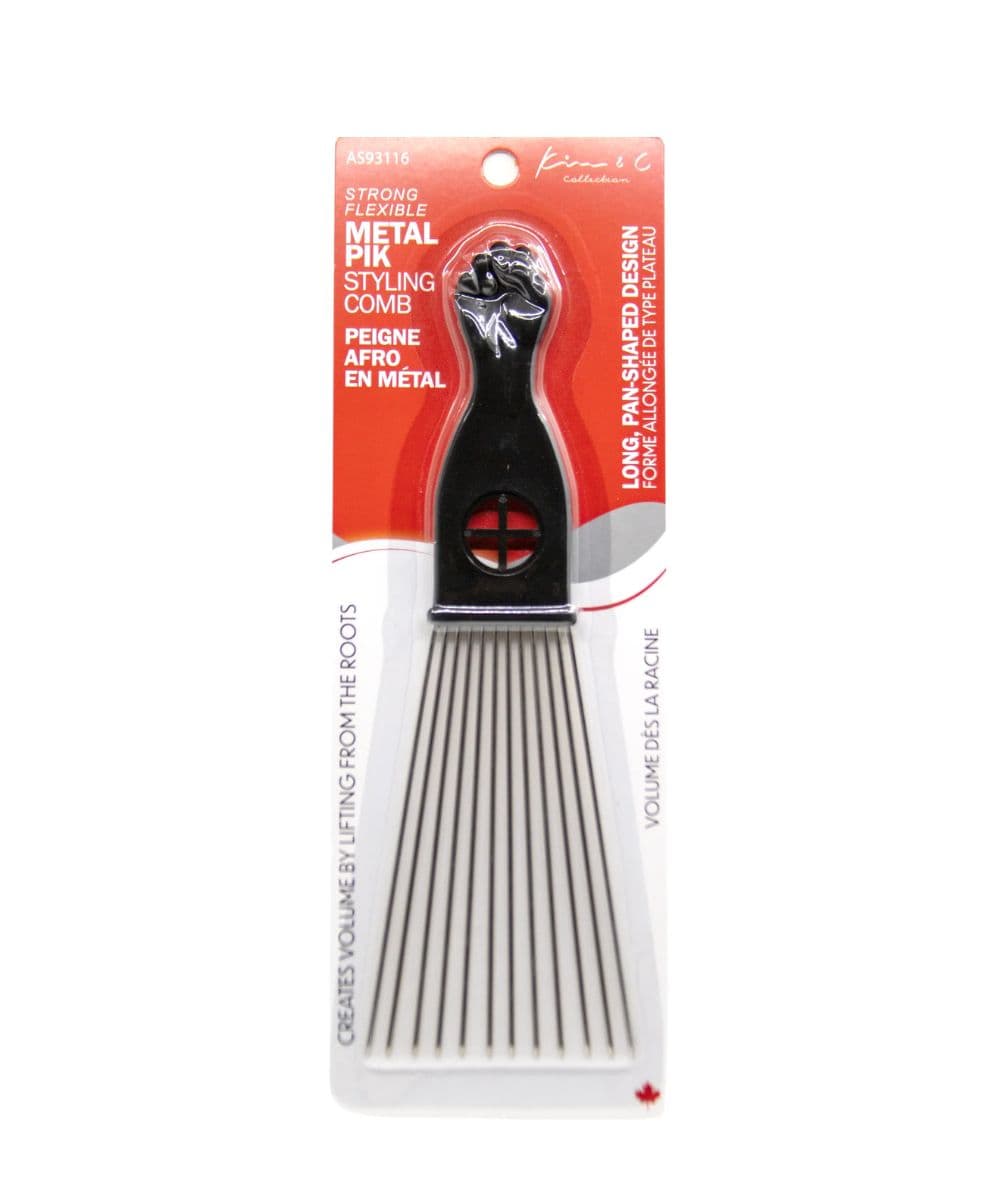 KIM & C Metal Pik Styling Comb, Hair Tools - Cloré Beauty