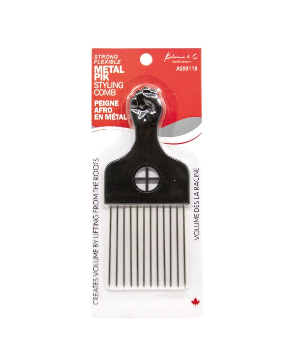 KIM &amp; C Metal Pik Styling Comb, Hair Tools - Cloré Beauty