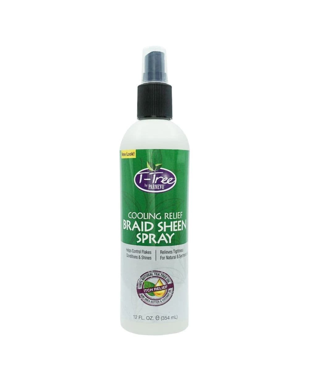 Parnevu  T-Tree Braid Sheen Spray 12oz, Hair Care - Cloré Beauty