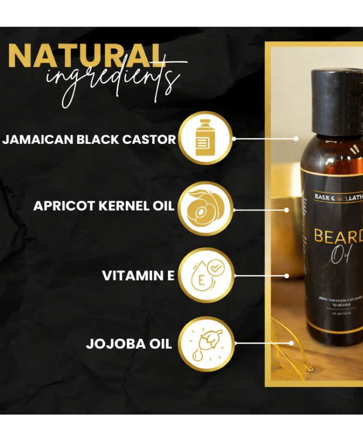 BASK &amp; LATHER Beard Oil 4oz