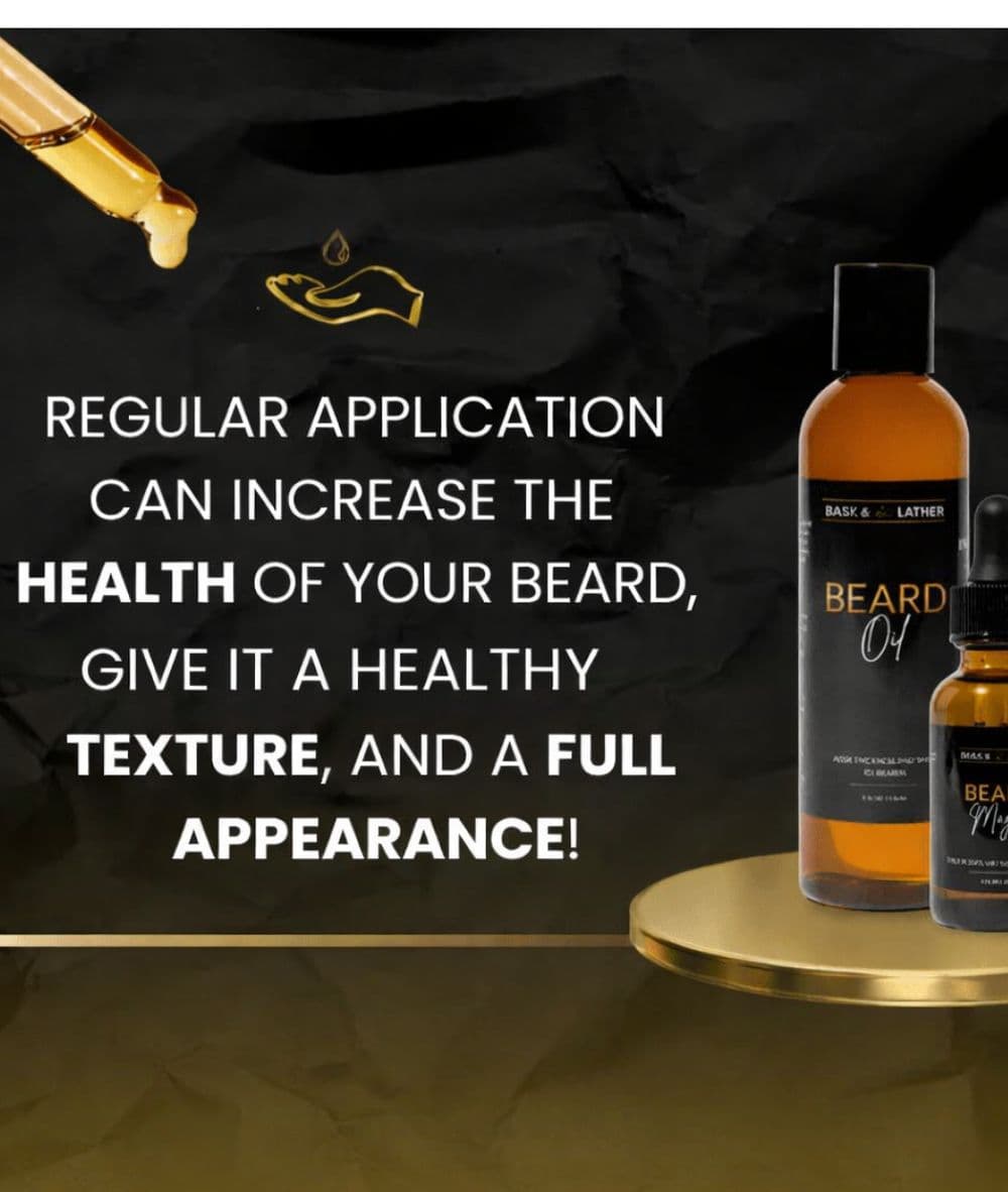 BASK &amp; LATHER Beard Oil 4oz