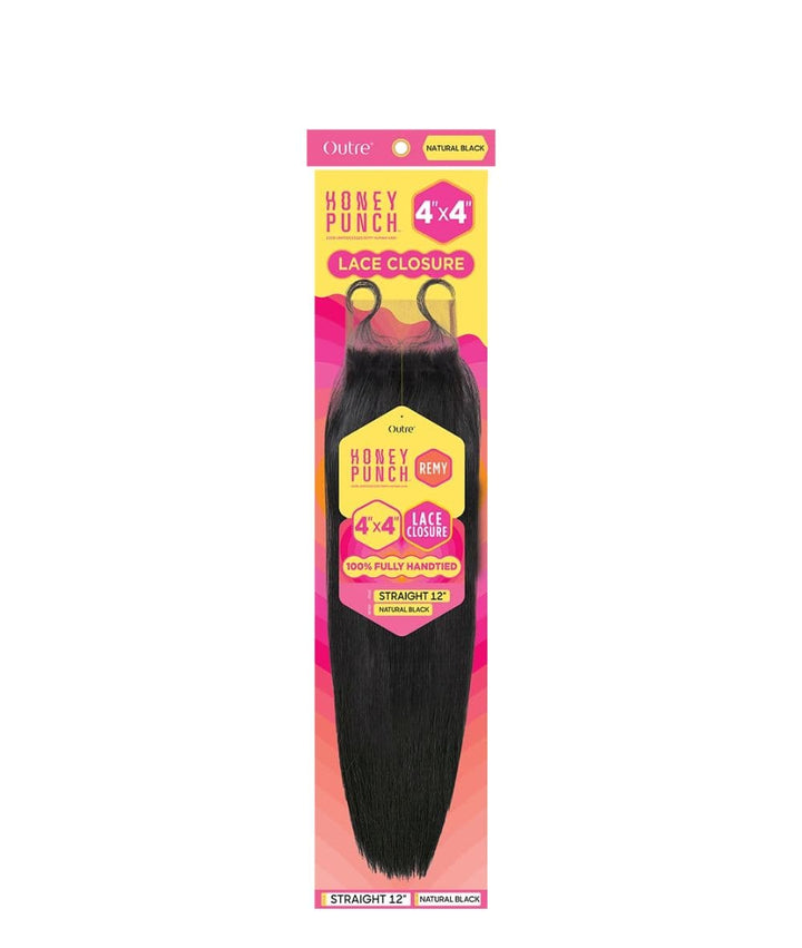 Outre Honeypunch 4X4 HD Lace Closure Straight 12"