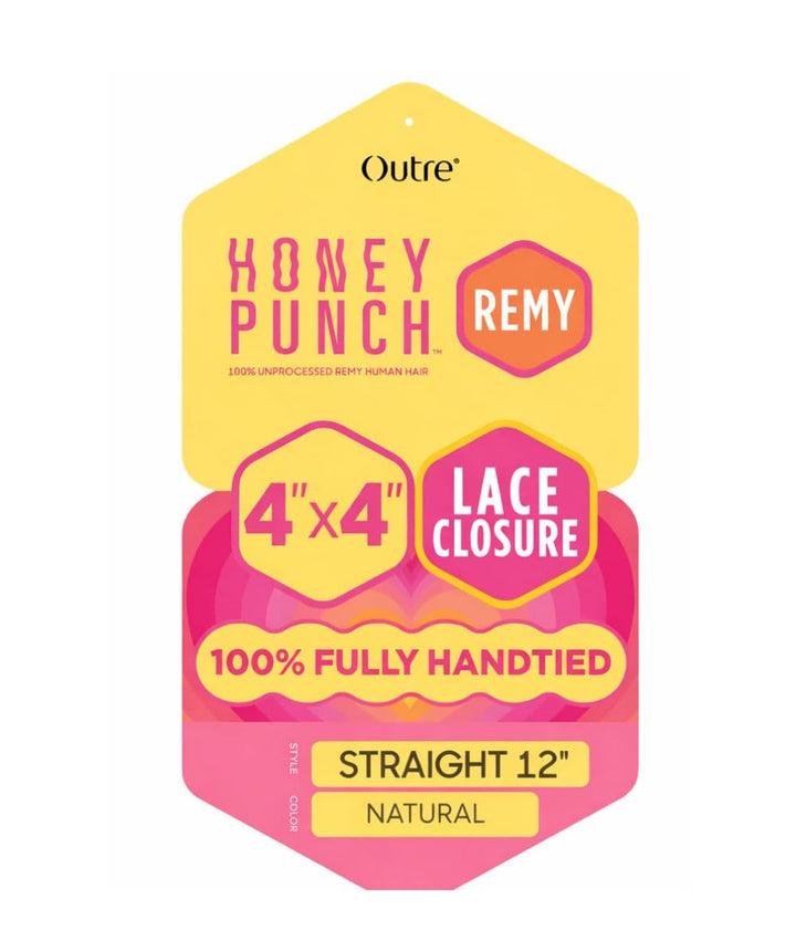 Outre Honeypunch 4X4 HD Lace Closure Straight 12"