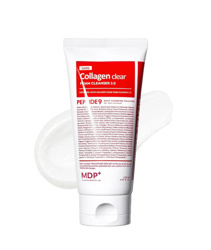 Medipeel+ Red Lacto Collagen Clear Foam Cleanser 2.0 120ml, Skin Care - Cloré Beauty