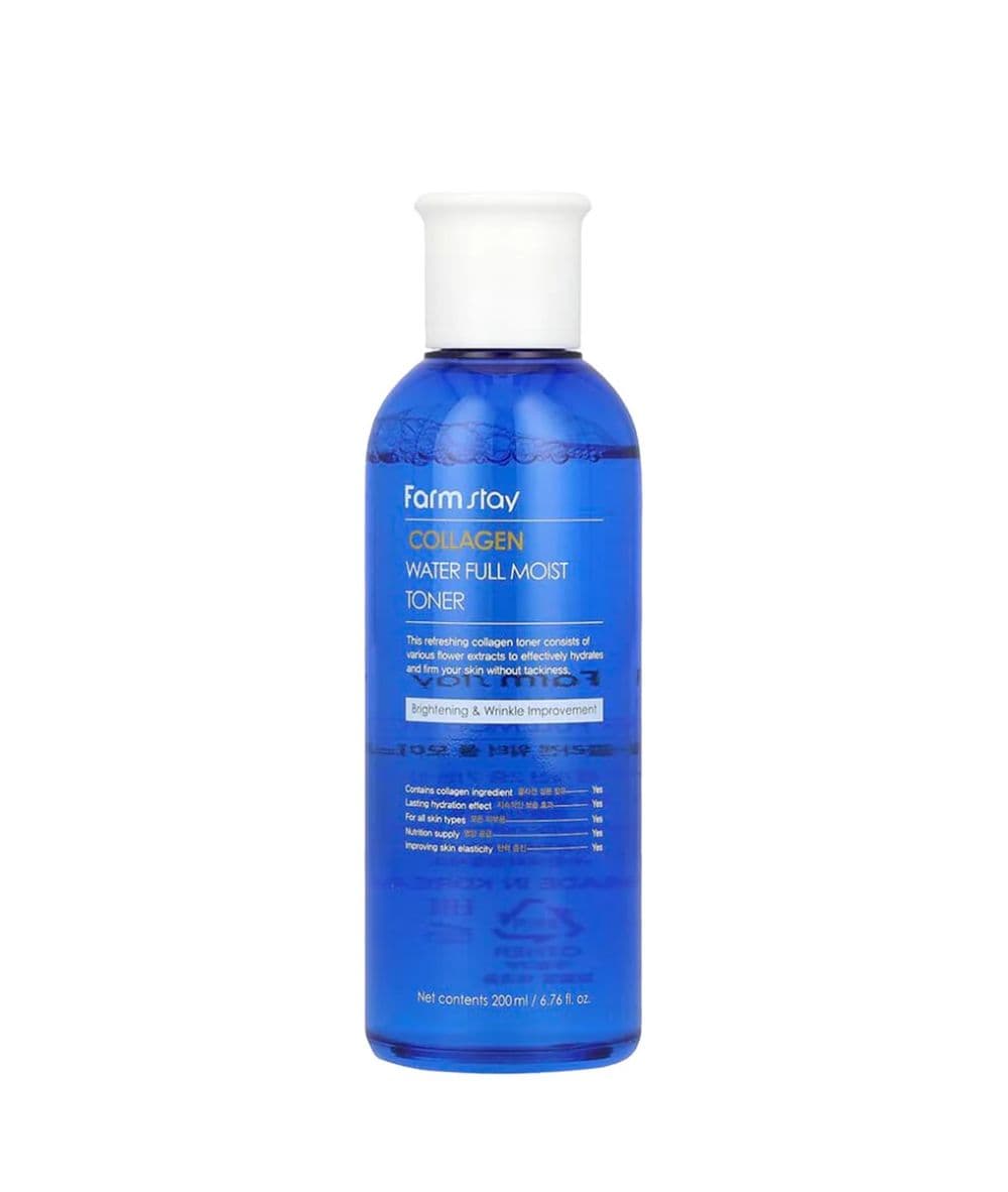 FARMSTAY Collagen Water Full Moist Toner 200ml, Skin Care - Cloré Beauty