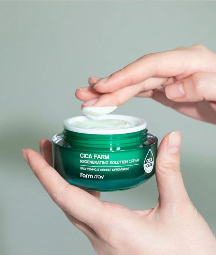 FARMSTAY Cica Farm Regenerating Solution Cream 50ml, Skin Care - Cloré Beauty