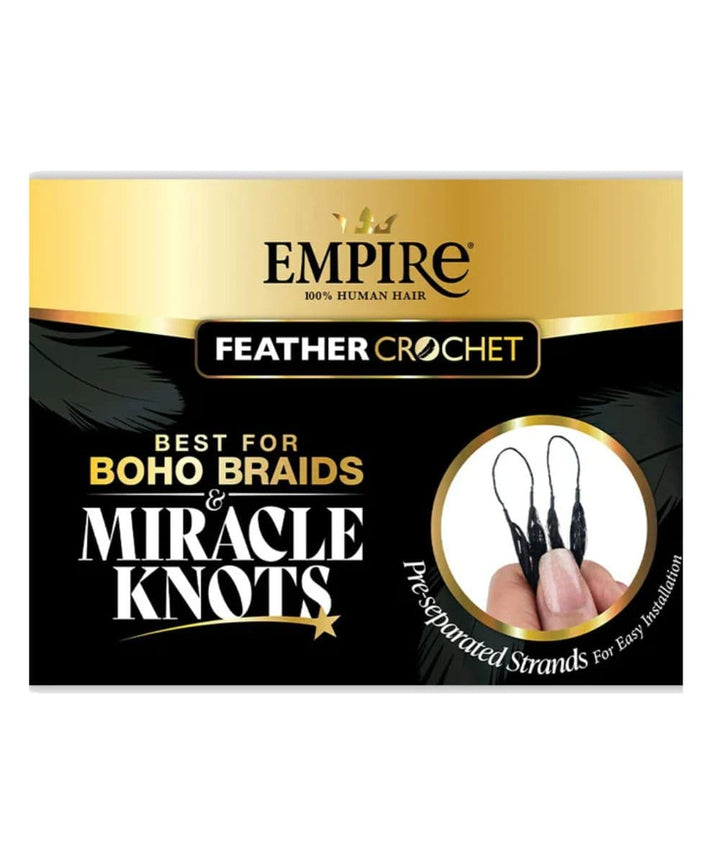 Sensationnel Empire Human Feather Crochet Bohemian 10", Hair Extensions - Cloré Beauty