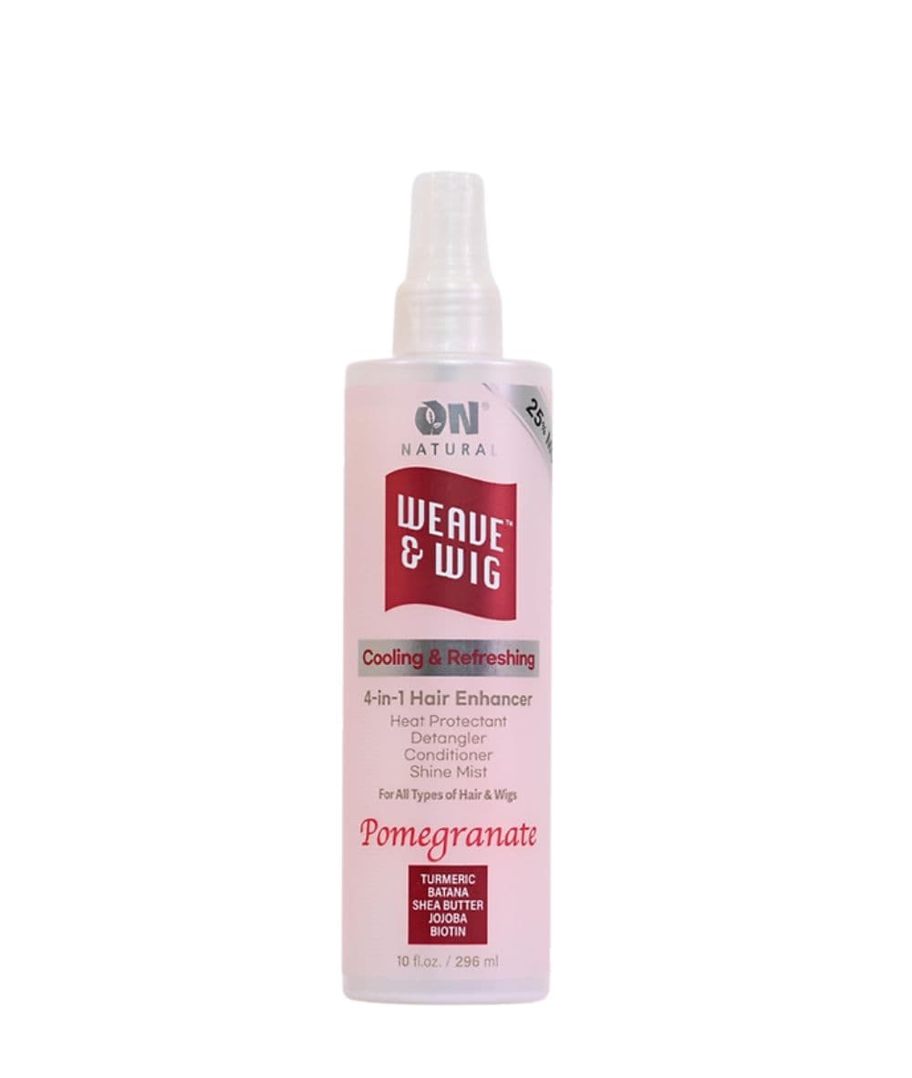 On Natural Weave &amp; Wig 4 In 1 Hair Enhancer Heat Protectant Detangler –Pomegranate 10oz, Hair Care - Cloré Beauty