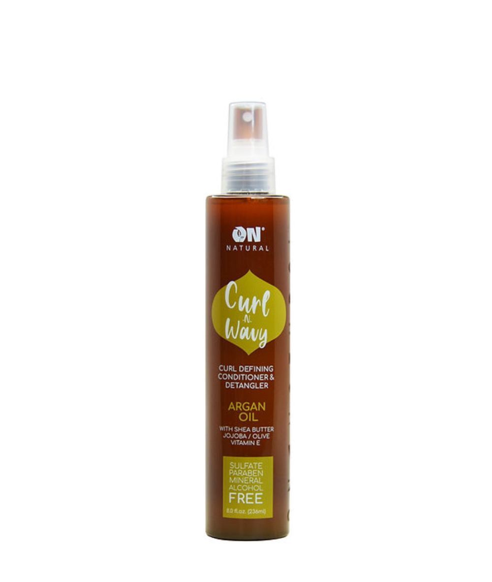 On Natural Curl-N-Wavy Curl Defining Conditioner &amp; Detangler - Argan  8oz
