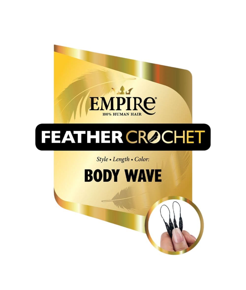 Sensationnel Empire Human Feather Crochet Body Wave 18"