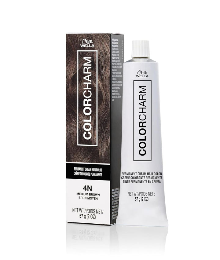 Wella Colorcharm Permanent Cream Color 4N [Medium Brown] 2oz, Hair Care - Cloré Beauty