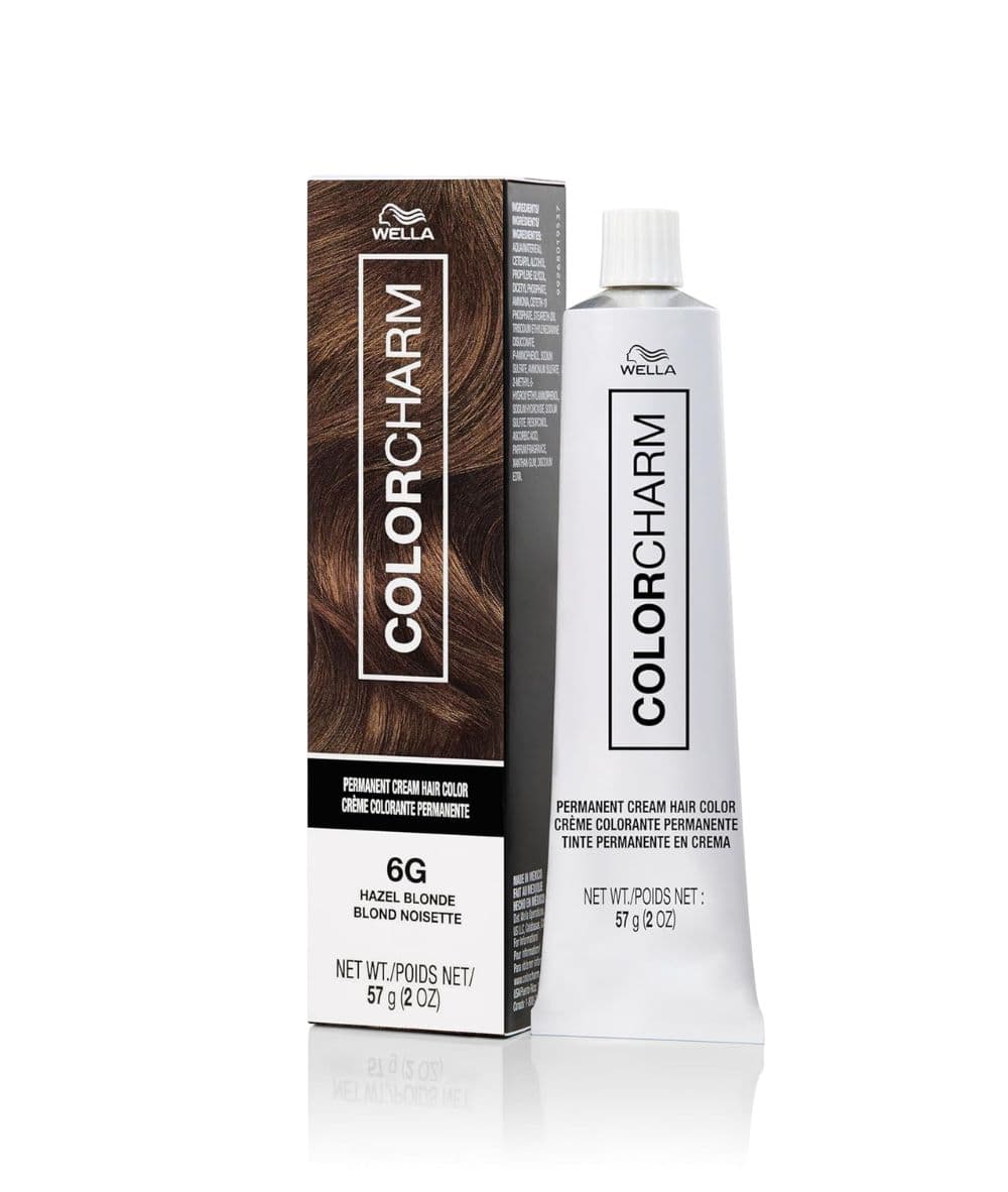 Wella Colorcharm Permanent Cream Color 6G [Hazel Blonde] 2oz, Hair Care - Cloré Beauty