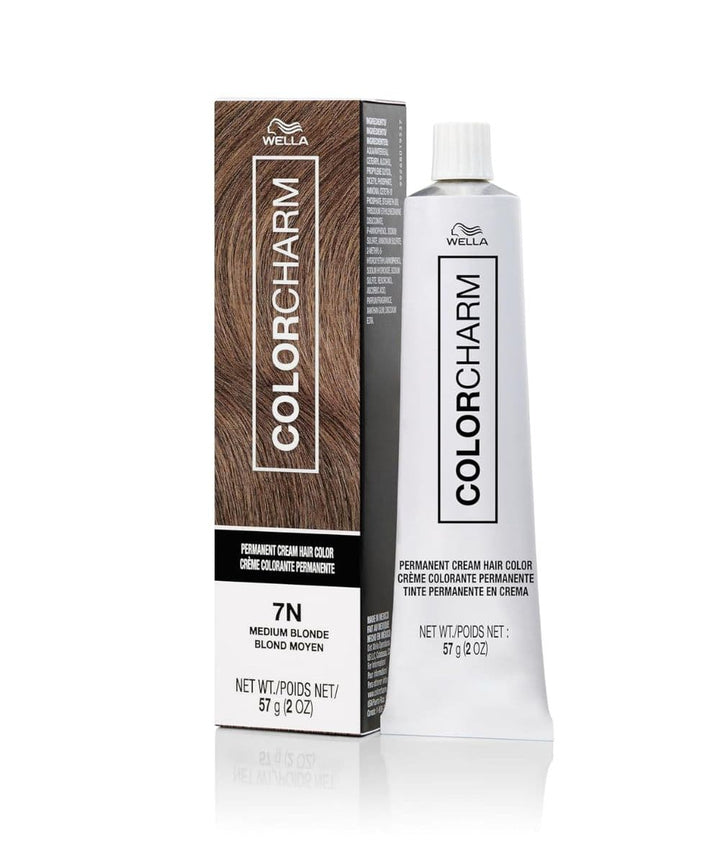 Wella Colorcharm Permanent Cream Color 7N [Medium Blonde] 2oz, Hair Care - Cloré Beauty