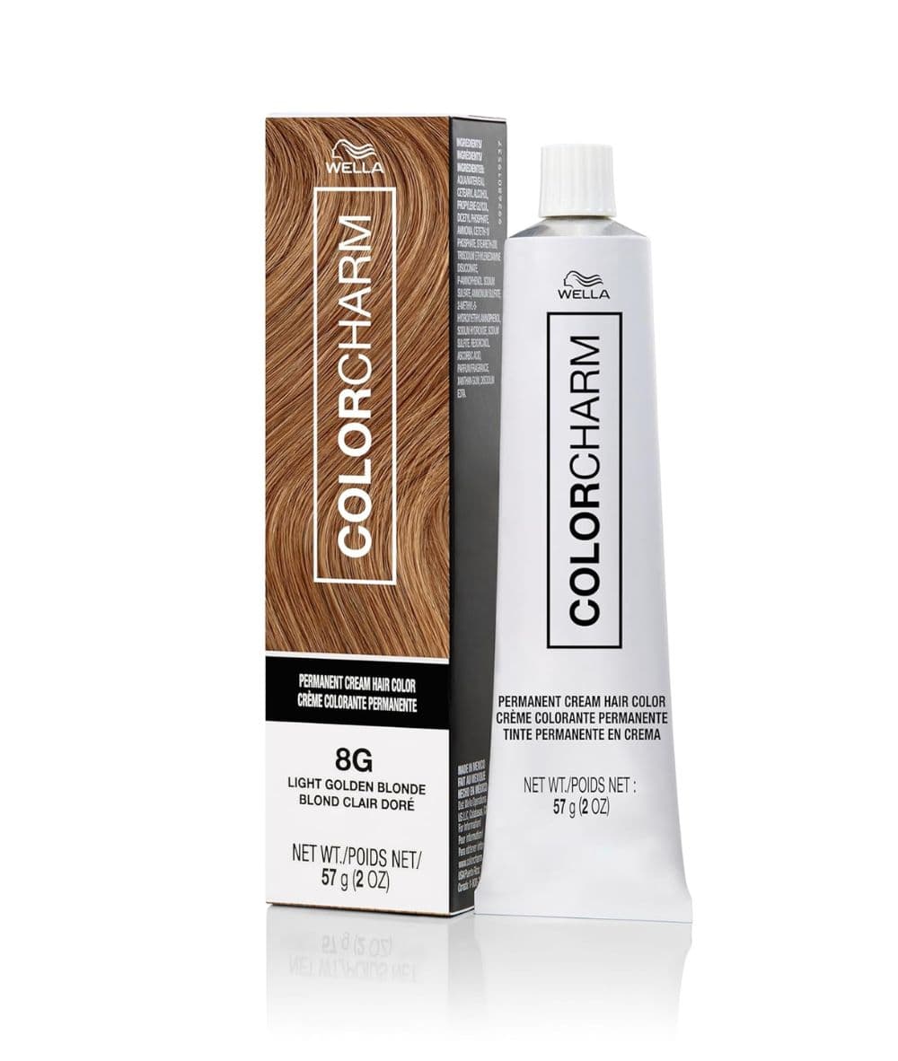 Wella Colorcharm Permanent Cream Color 8G [Light Golden Blonde] 2oz, Hair Care - Cloré Beauty
