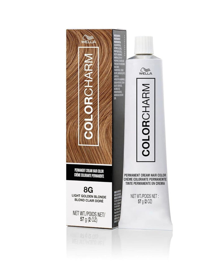 Wella Colorcharm Permanent Cream Color 8G [Light Golden Blonde] 2oz, Hair Care - Cloré Beauty