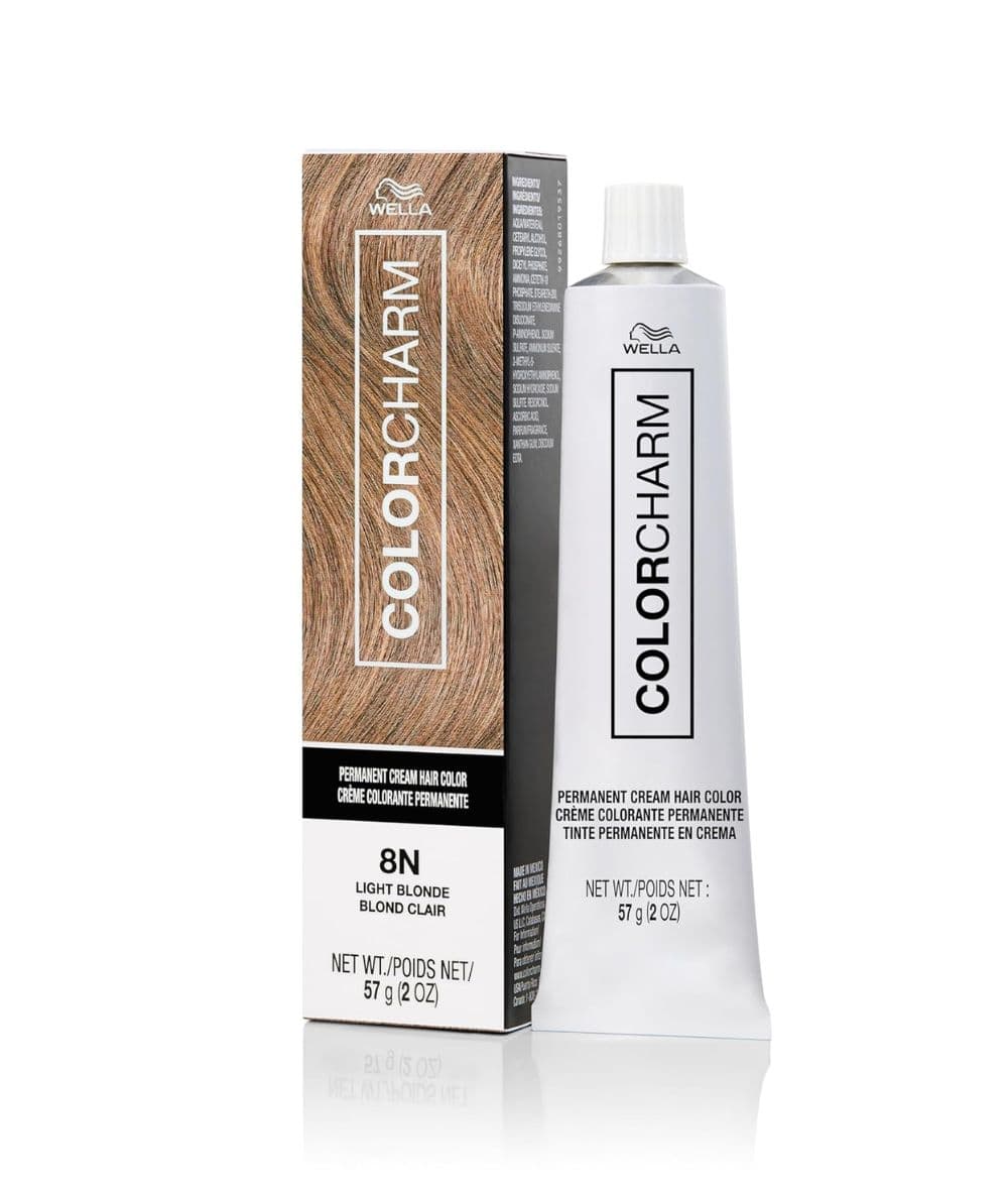 Wella Colorcharm Permanent Cream Color 8N [Light Blonde] 2oz, Hair Care - Cloré Beauty
