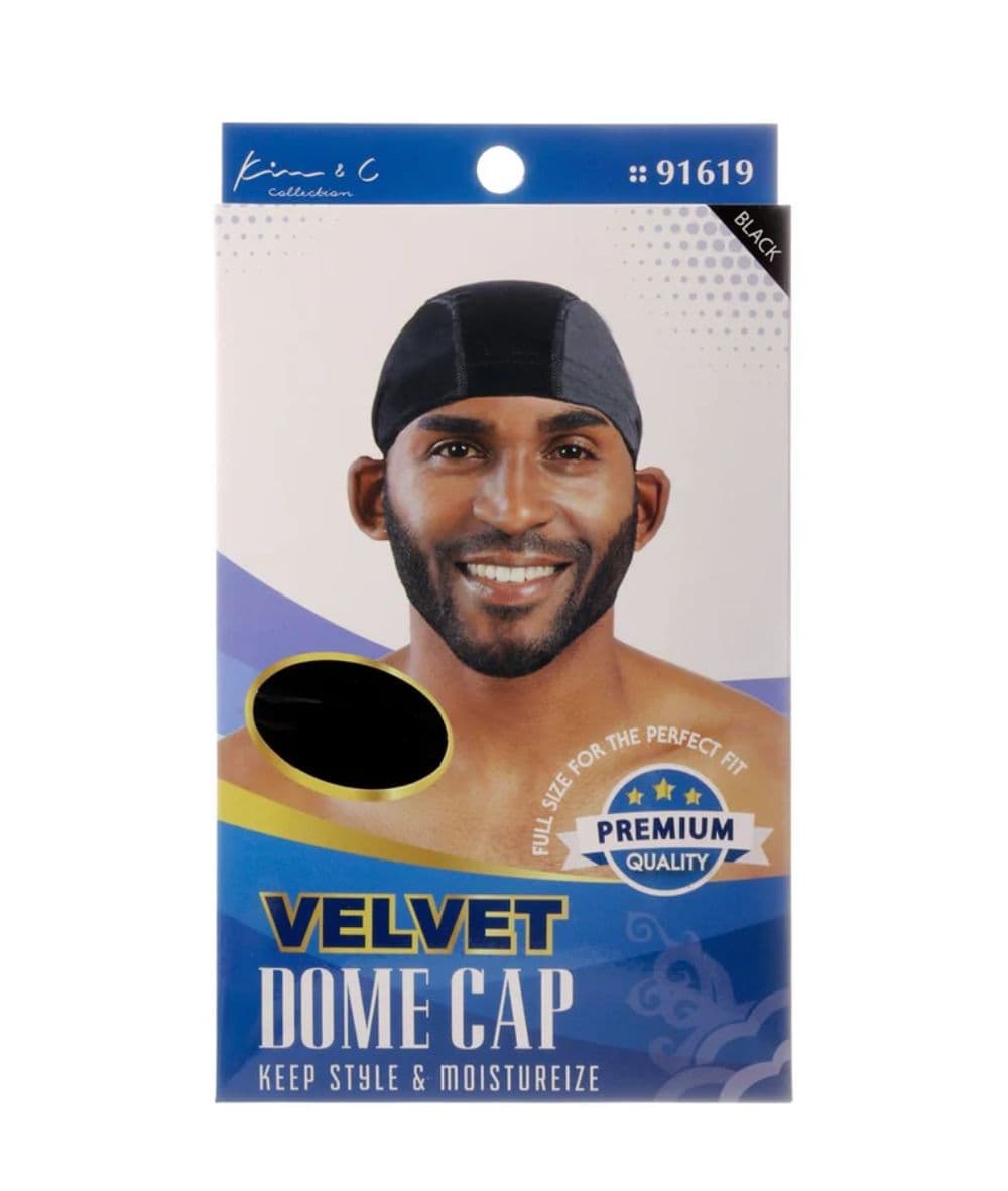 Kim&amp;C Velvet Dome Cap Black  