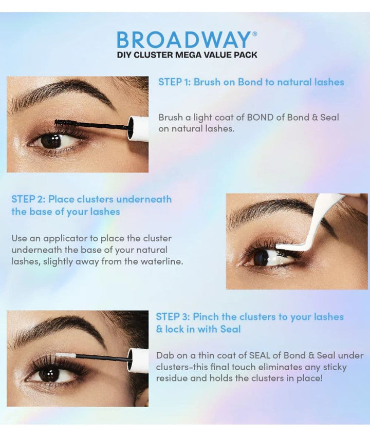 Broadway DIY Lash Clusters Mega Pack 9-16mm, Cosmetics - Cloré Beauty