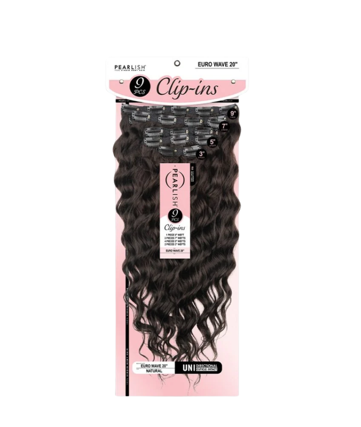 Sensationnel Pearlish Clip in 9pcs Euro Wave 20"