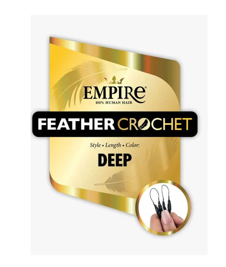 Sensationnel Empire Human Feather Crochet Deep 10"