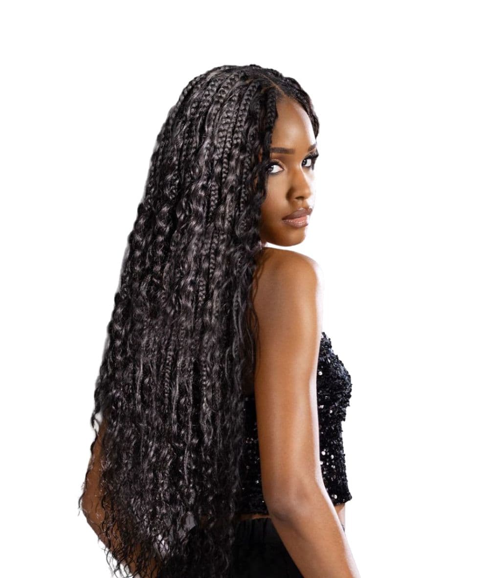 Sensationnel Empire Human Feather Crochet Deep 10"