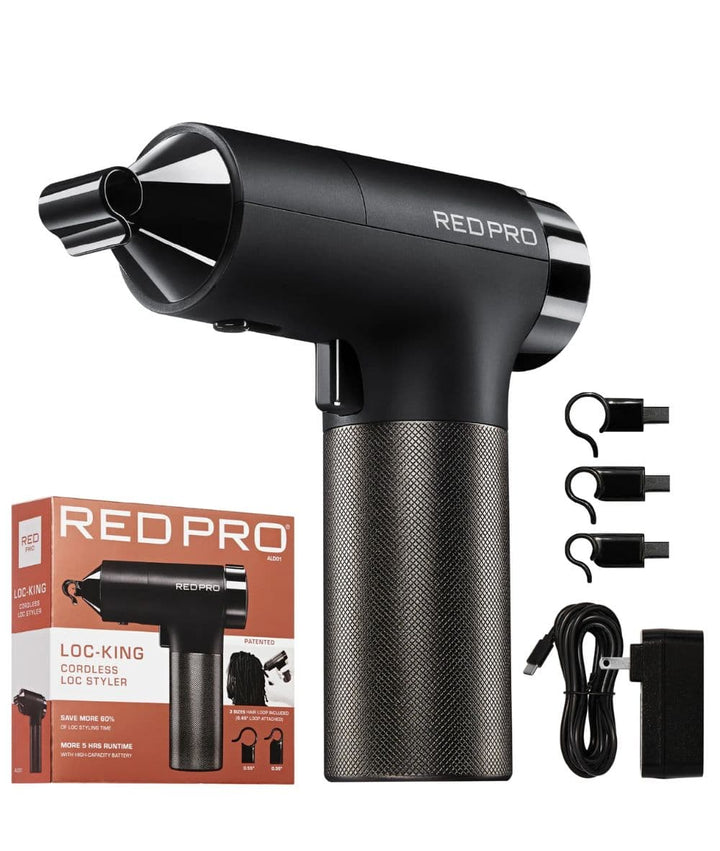 Red Pro Loc-King Cordless Auto Loc Styler 