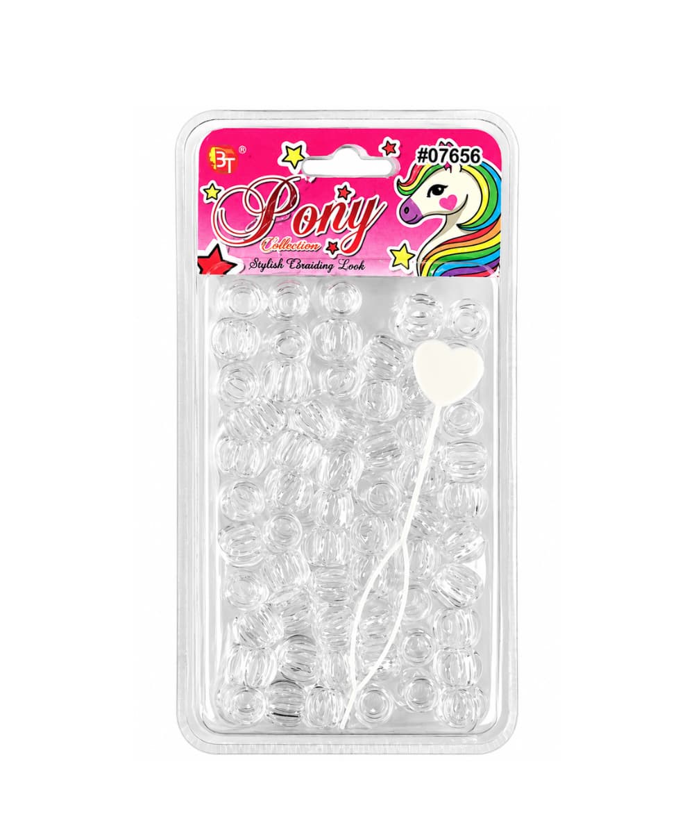 Beauty Town Kid's Large Round Beads [Clear] #07656, Hair Tools - Cloré Beauty