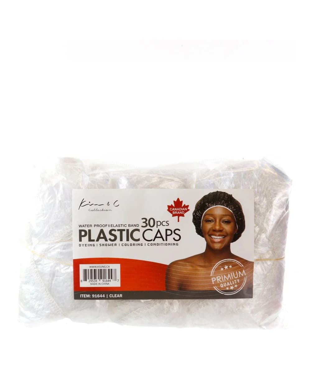 Kim&amp;C Water Proof Plastic Cap 30PCS [Clear] 