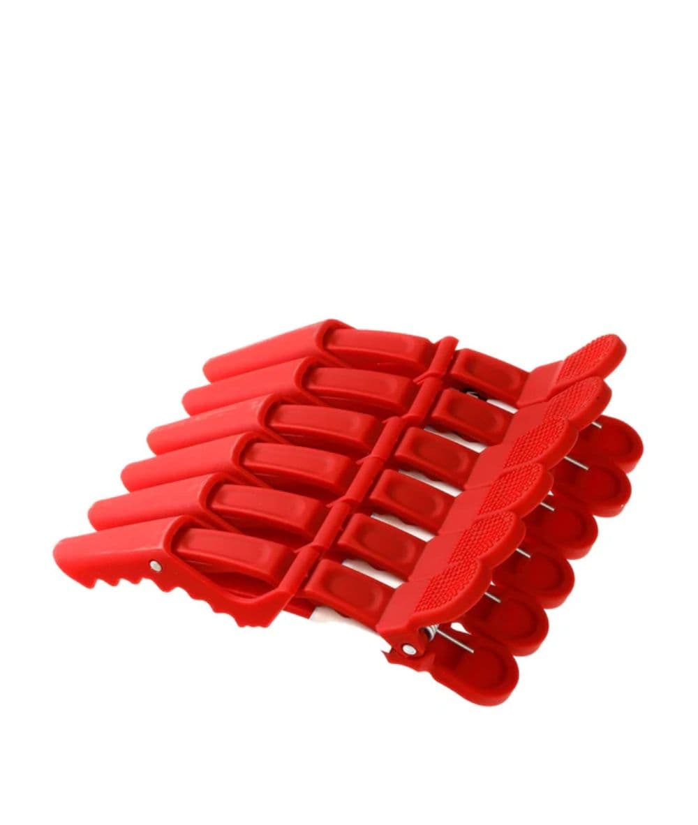 Kim&amp;C Crocodile 6PCS Hair Clip [Red] 