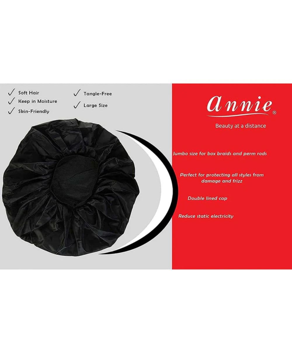 Annie Ms Remi Double Lined Day &amp; Night Cap Jumbo Black 